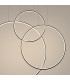 Rio Tripple Ring Integrated LED Pendant Ceiling Light Black 3000K-9