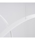 Rio 5 Ring Integrated LED Pendant Ceiling Light White 3000K-6
