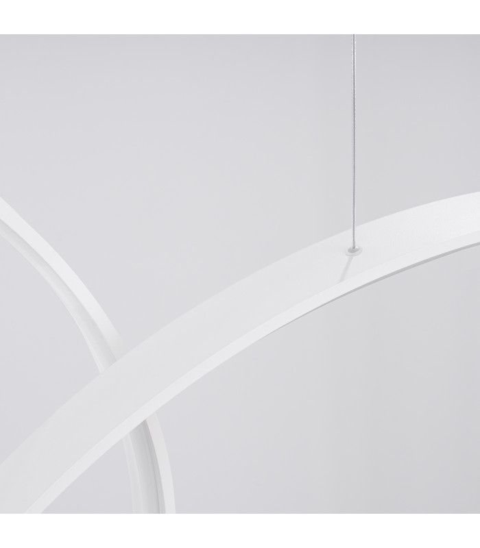 Rio 5 Ring Integrated LED Pendant Ceiling Light White 3000K-6
