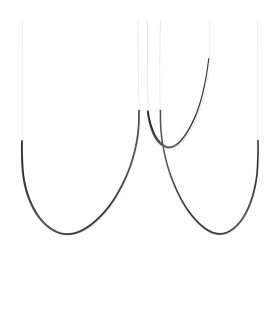 Alvar 3 Light Integrated LED Pendant Ceiling Light Black 3000K-1