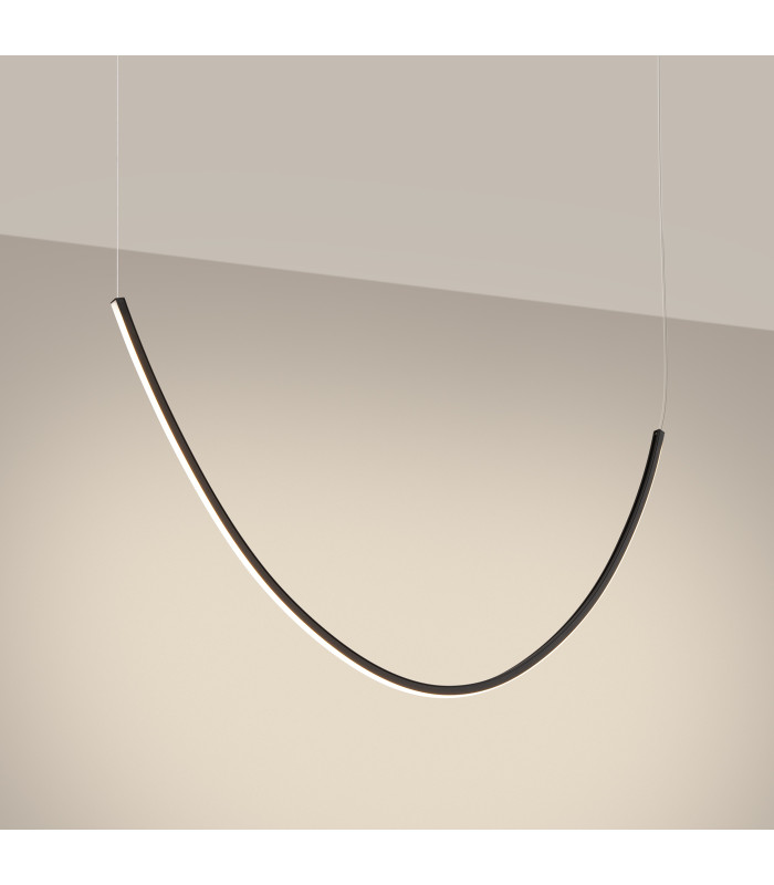 Alvar Integrated LED Pendant Ceiling Light Black 3000K-3
