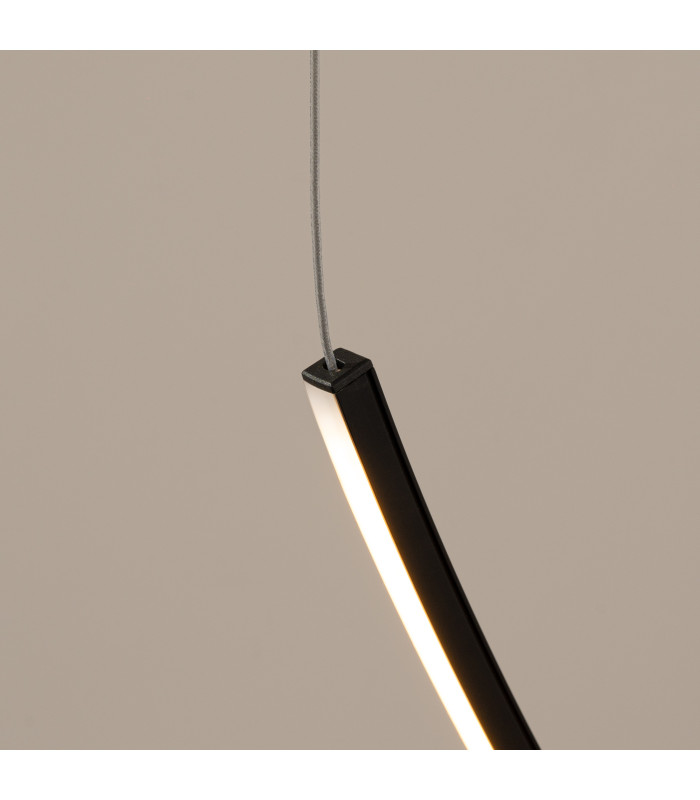 Alvar Integrated LED Pendant Ceiling Light Black 3000K-4