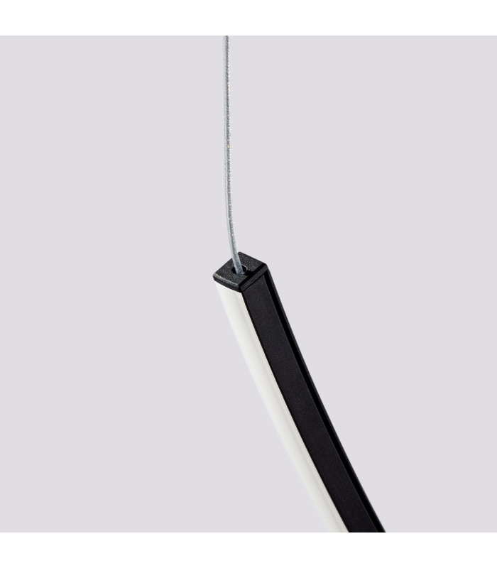 Alvar Integrated LED Pendant Ceiling Light Black 3000K-8
