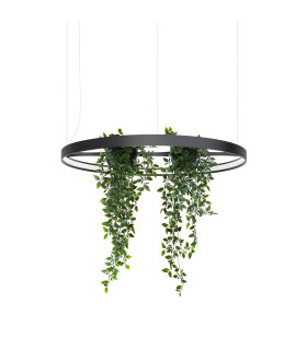 Rio Bio 78cm Integrated LED Pendant Ceiling Light Black 4000K-1