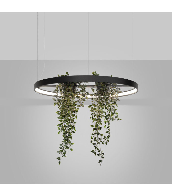 Rio Bio 78cm Integrated LED Pendant Ceiling Light Black 4000K-3