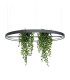 Rio Bio 110cm Integrated LED Pendant Ceiling Light Black 4000K-1