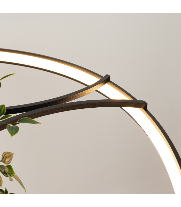 Rio Bio 110cm Integrated LED Pendant Ceiling Light Black 3000K-4