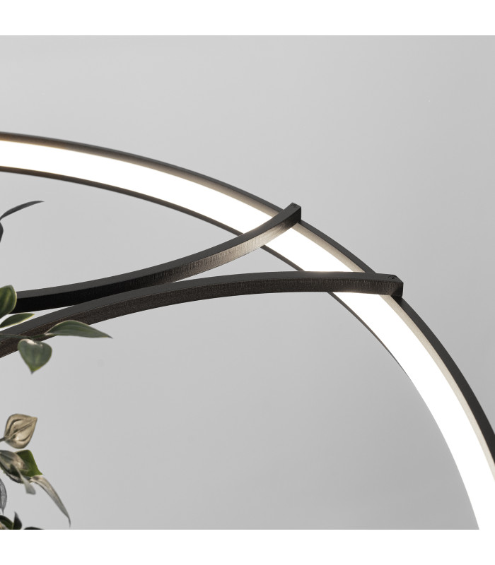Rio Bio 110cm Integrated LED Pendant Ceiling Light Black 4000K-4