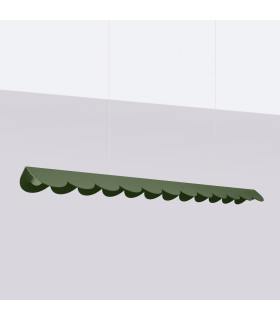 Biscuit 130cm LED Bar Pendant Ceiling Light Olive Green 3000K-2