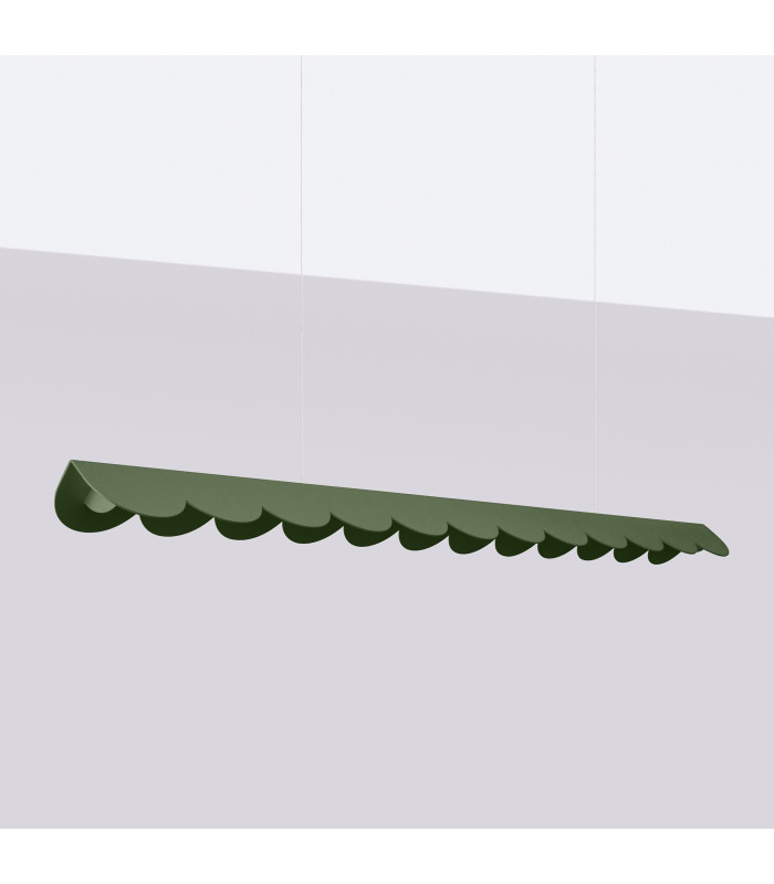 Biscuit 130cm LED Bar Pendant Ceiling Light Olive Green 3000K-2
