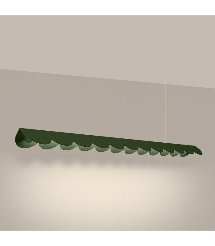 Biscuit 130cm LED Bar Pendant Ceiling Light Olive Green 3000K-3