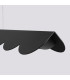 Biscuit 130cm LED Bar Pendant Ceiling Light Black 3000K-5