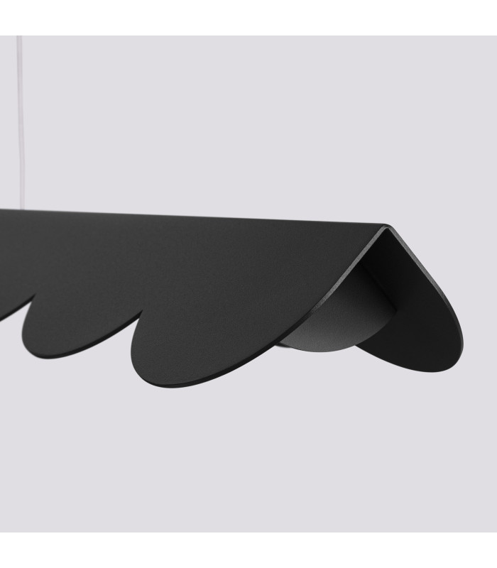 Biscuit 130cm LED Bar Pendant Ceiling Light Black 3000K-5