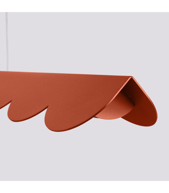 Biscuit 130cm LED Bar Pendant Ceiling Light Red Ochre 3000K-5