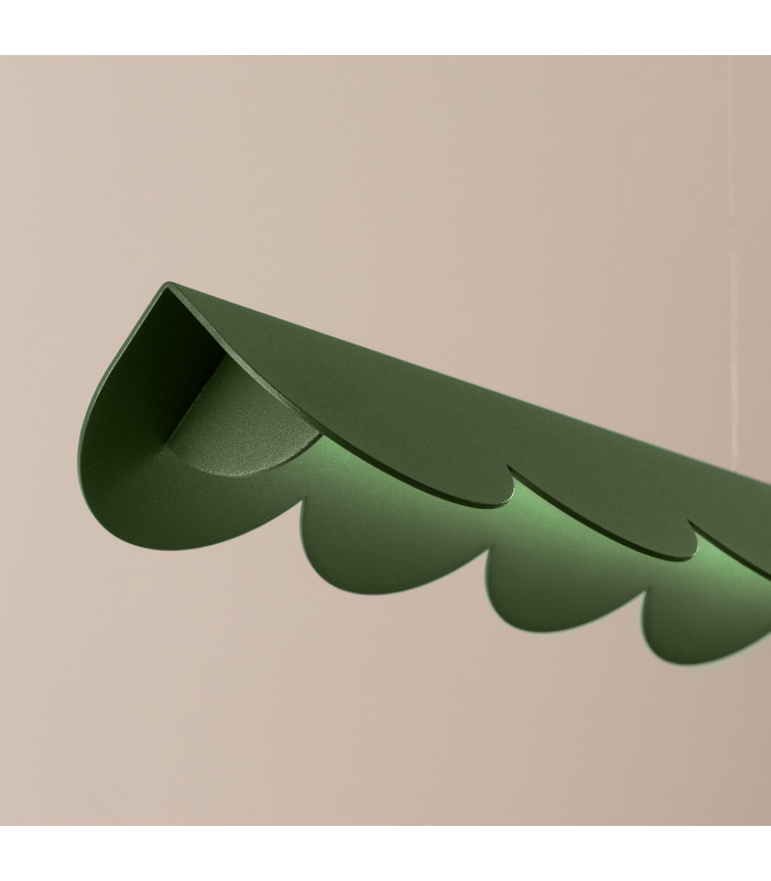 Biscuit 130cm LED Bar Pendant Ceiling Light Olive Green 3000K-4