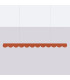 Biscuit 130cm LED Bar Pendant Ceiling Light Red Ochre 3000K-9