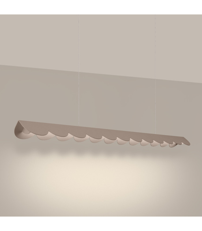Biscuit 130cm LED Bar Pendant Ceiling Light Taupe 3000K-3