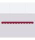 Biscuit 130cm LED Bar Pendant Ceiling Light Burgundy 3000K-9