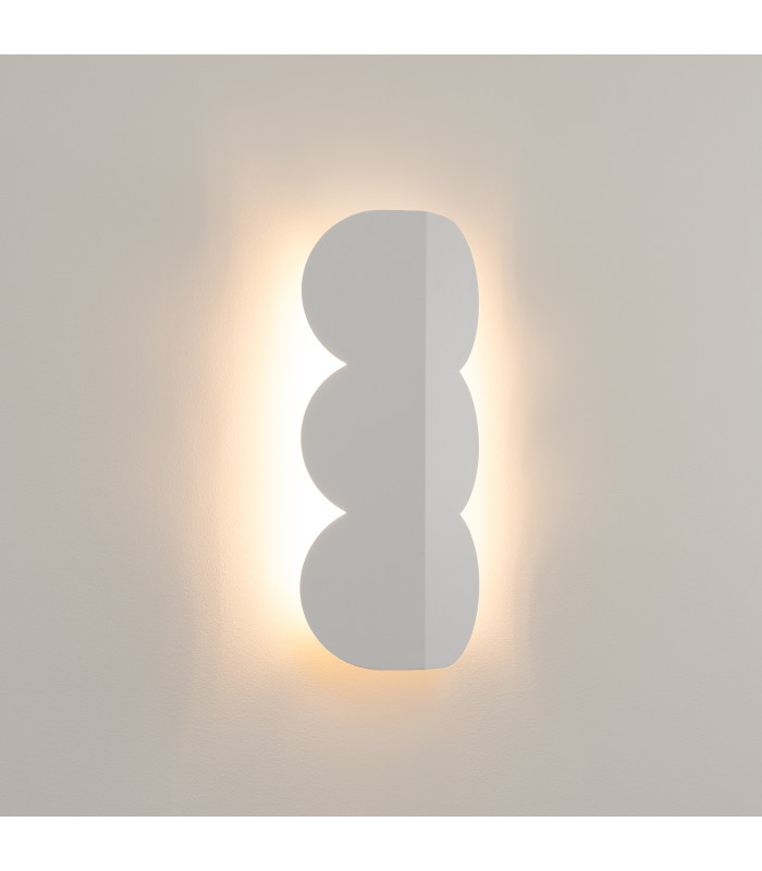 Biscuit Flush Wall Lamp White 2x G9-3