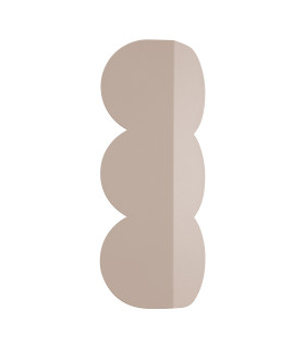 Biscuit Flush Wall Lamp Taupe 2x G9-1