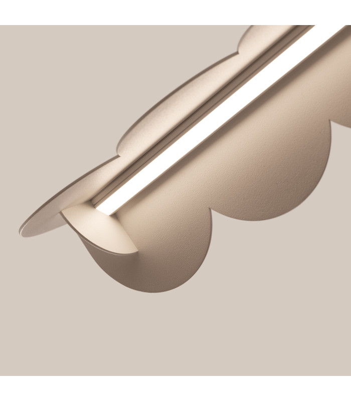 Biscuit 130cm LED Bar Pendant Ceiling Light Taupe 3000K-8
