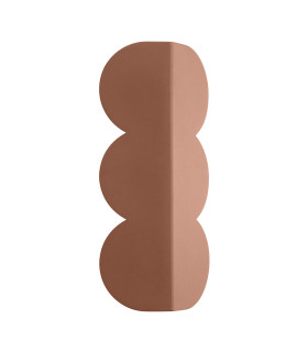 Biscuit Flush Wall Lamp Mocha 2x G9-1