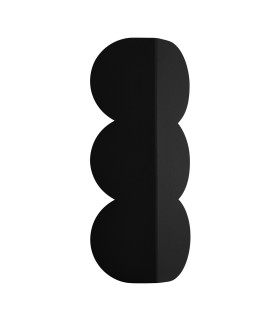 Biscuit Flush Wall Lamp Black 2x G9-1