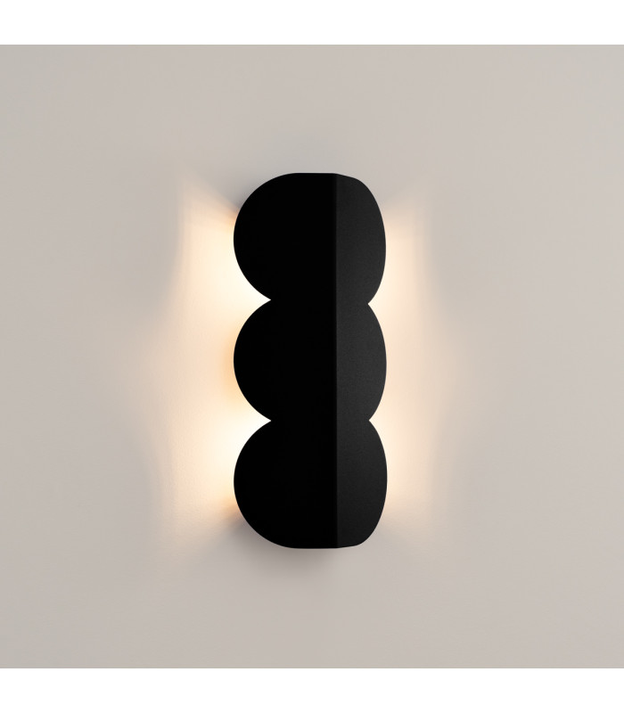Biscuit Flush Wall Lamp Black 2x G9-3
