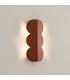Biscuit Flush Wall Lamp Mocha 2x G9-3