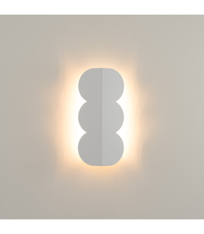 Biscuit Flush Wall Lamp White 2x G9-7