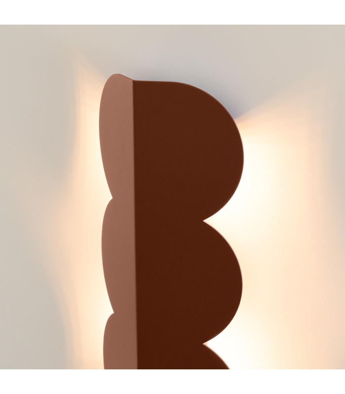 Biscuit Flush Wall Lamp Mocha 2x G9-4
