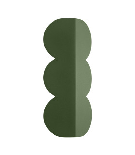 Biscuit Flush Wall Lamp Olive Green 2x G9-1