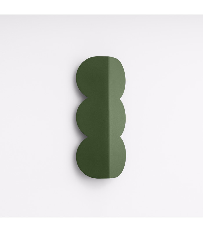 Biscuit Flush Wall Lamp Olive Green 2x G9-2