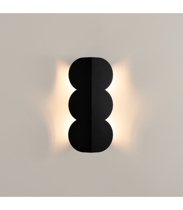 Biscuit Flush Wall Lamp Black 2x G9-7