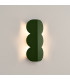 Biscuit Flush Wall Lamp Olive Green 2x G9-3