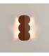 Biscuit Flush Wall Lamp Mocha 2x G9-7