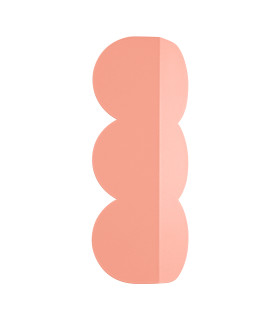 Biscuit Flush Wall Lamp Peachy 2x G9-1