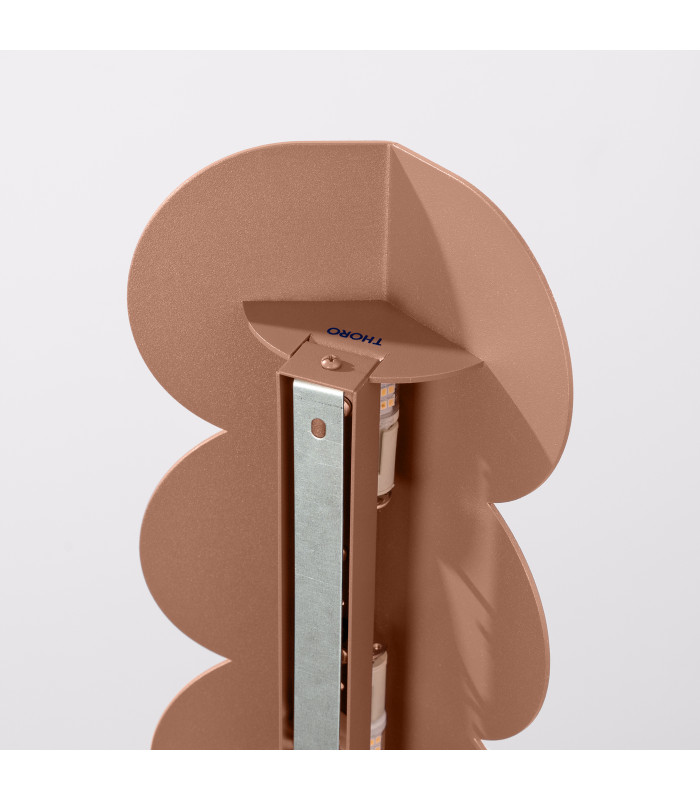 Biscuit Flush Wall Lamp Mocha 2x G9-8