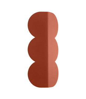 Biscuit Flush Wall Lamp Brick Red 2x G9-1