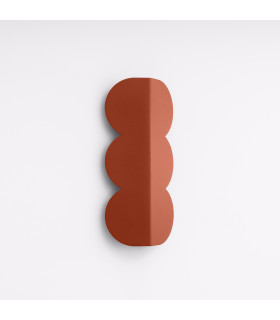 Biscuit Flush Wall Lamp Brick Red 2x G9-2