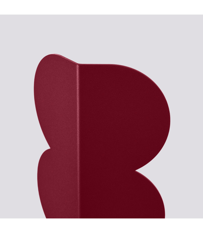 Biscuit Flush Wall Lamp Burgundy 2x G9-5