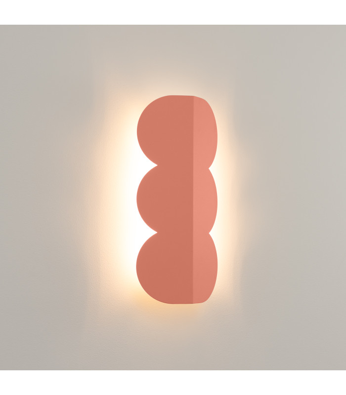 Biscuit Flush Wall Lamp Peachy 2x G9-3