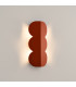 Biscuit Flush Wall Lamp Brick Red 2x G9-3