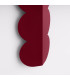 Biscuit Flush Wall Lamp Burgundy 2x G9-6