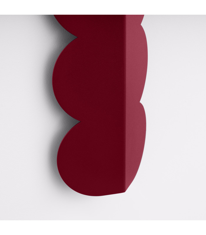 Biscuit Flush Wall Lamp Burgundy 2x G9-6