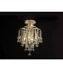 Semi Flush Ceiling 4 Light E14 French Gold, Crystal - 2
