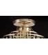 Semi Flush Ceiling 4 Light E14 French Gold, Crystal - 4