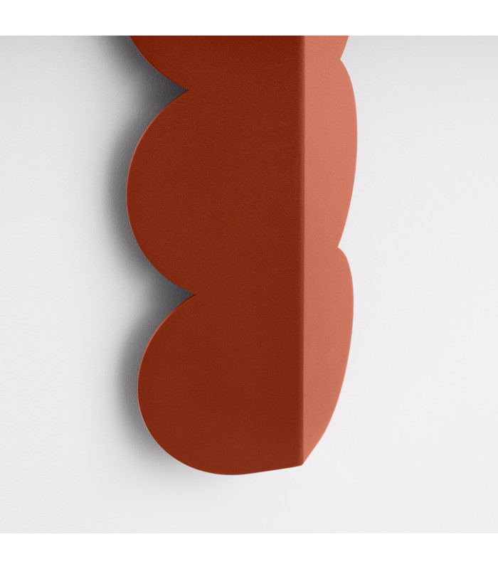 Biscuit Flush Wall Lamp Brick Red 2x G9-6