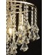 Semi Flush Ceiling 4 Light E14 French Gold, Crystal - 5