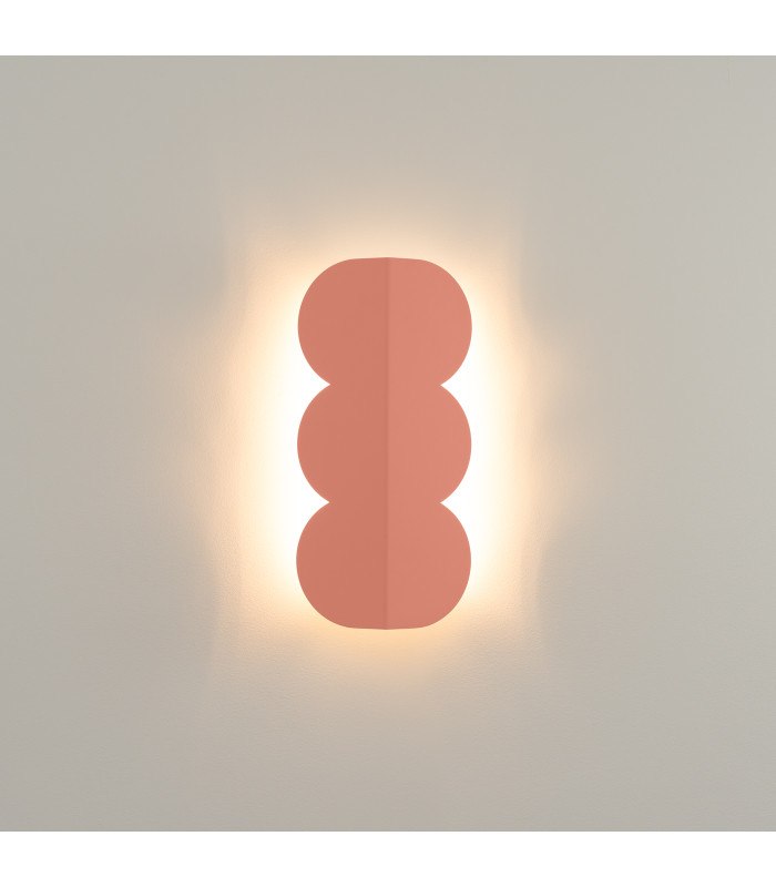Biscuit Flush Wall Lamp Peachy 2x G9-7
